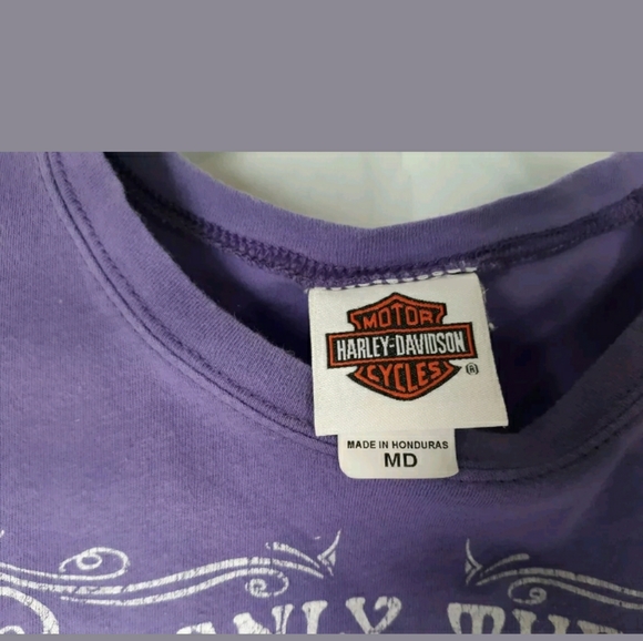 Purple Harley-Davidson womens T - Picture 3 of 5